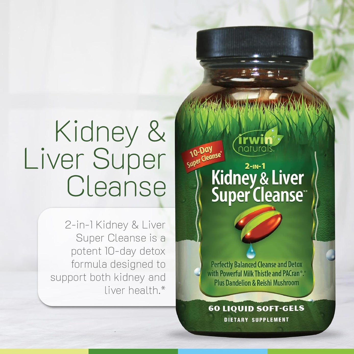 Irwin Naturals  Kidney Liver 2 in 1 Super Cleanse 60ct