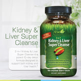 Irwin Naturals|| Kidney Liver 2 in 1 Super Cleanse||60ct