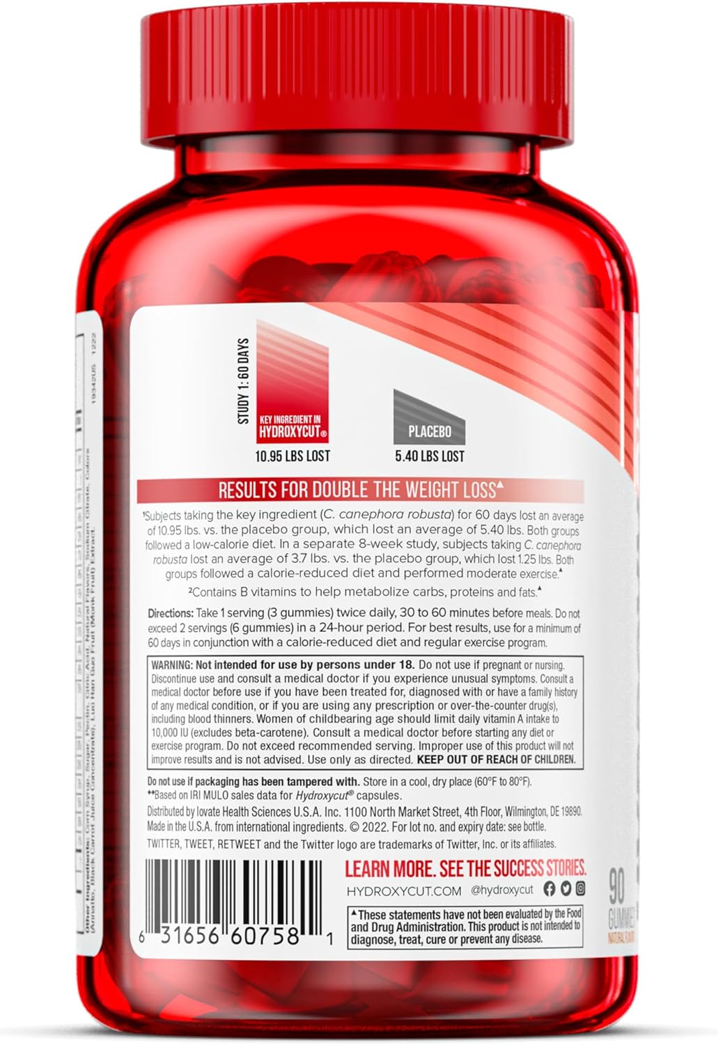 Hydroxycut Gummies Mixed Fruit - 90 Gummies