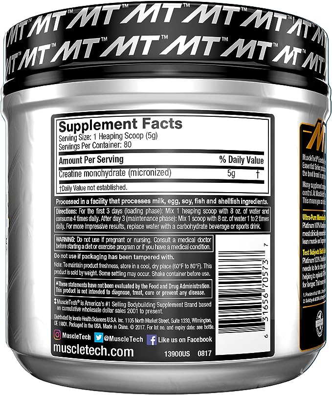 Muscle Tech Platinum Creatine Monohydrate Powder