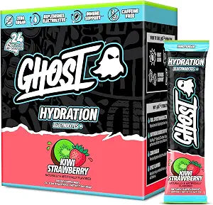 Ghost Hydration + Electrolytes sticks 24 pk Strawbango