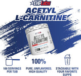 EHPLabs Acetyl L-Carnitine Powder 100g, 100 servings
