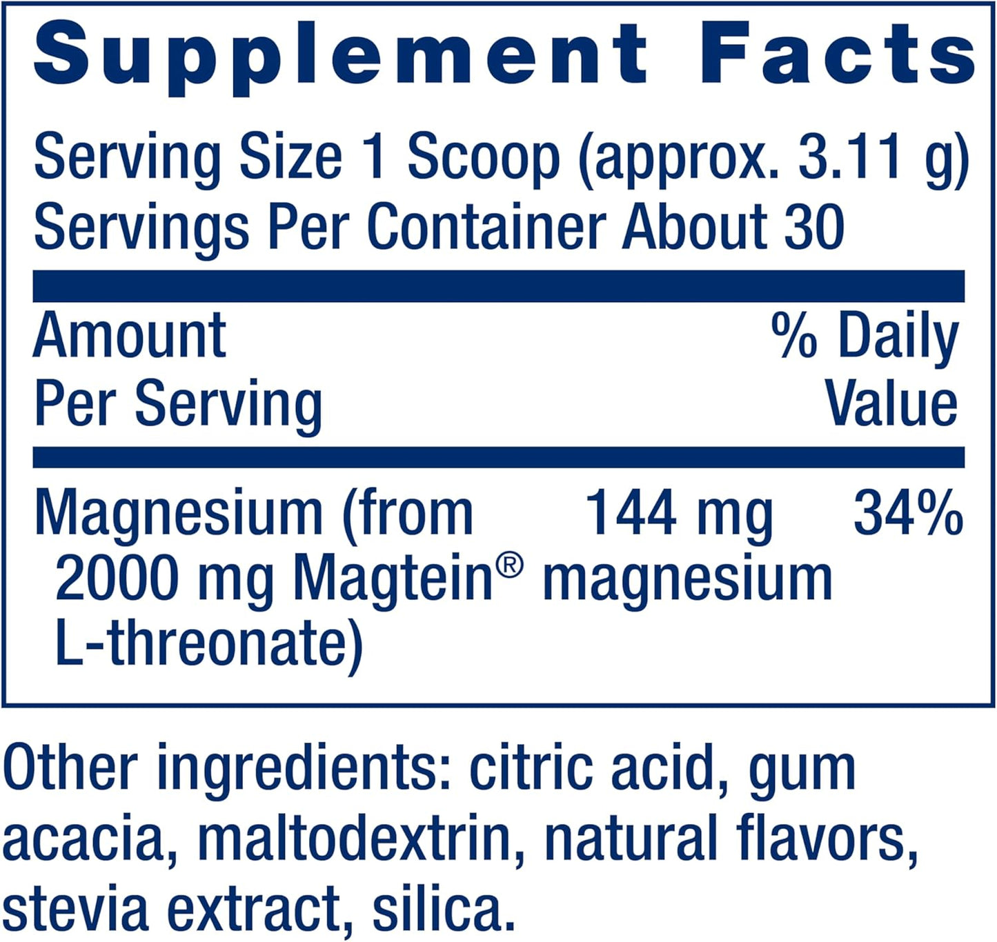 Life Extension Neuro-Mag Magnesium L-Threonate Tropical Punch