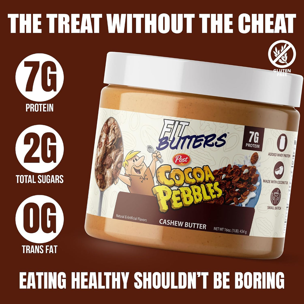 Fit Butters Nut Butter 16oz Cashew Butter