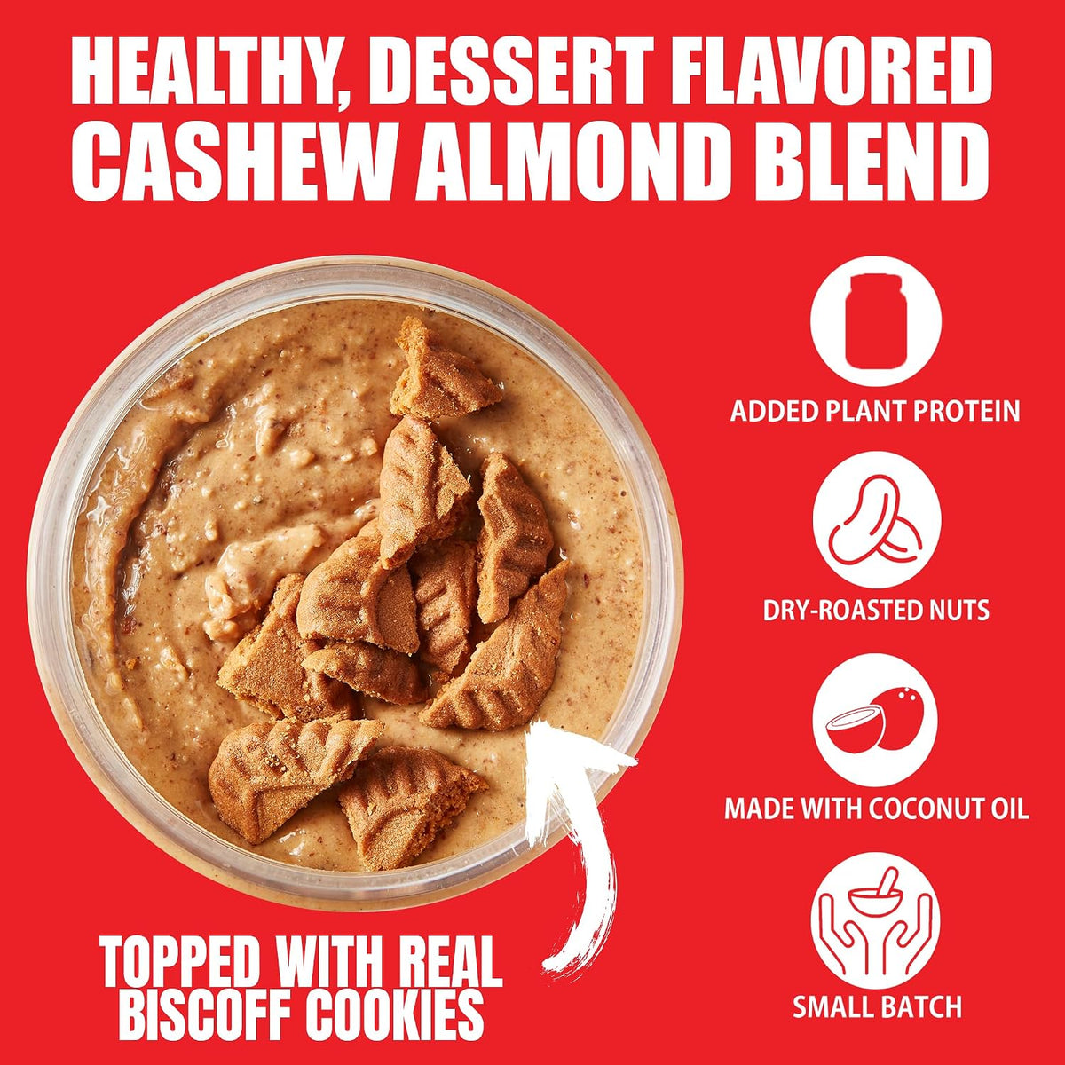 Fit Butter Nut Butter 16oz Vegan Cashew Amond Butter Cookie Butter
