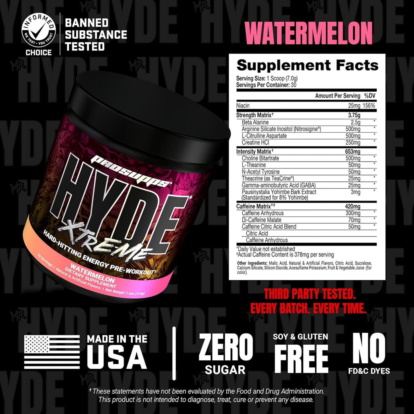 ProSupps Hyde Xtreme Preworkout 30sv
