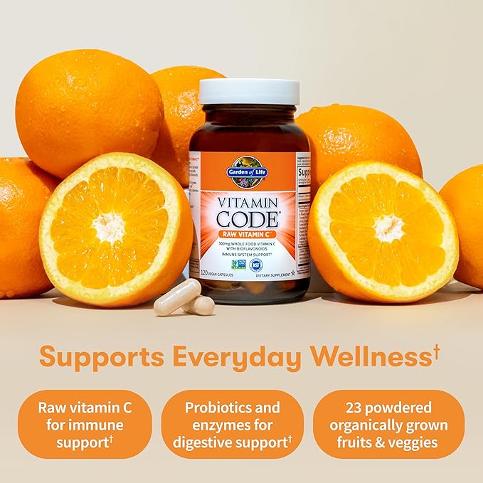 Garden of Life Vitamin Code Vitamin C 500mg 60 caps