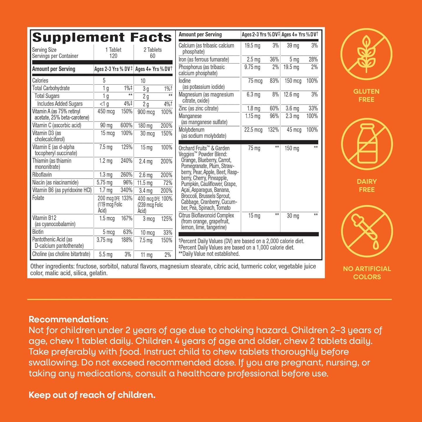 Alive Kids Multivitamin Chewable 120ct