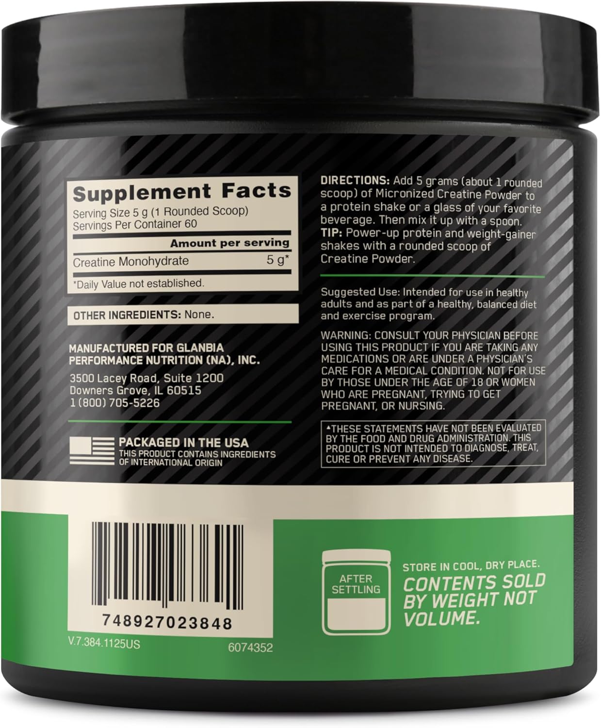 ON Creatine Monohydrate Powder