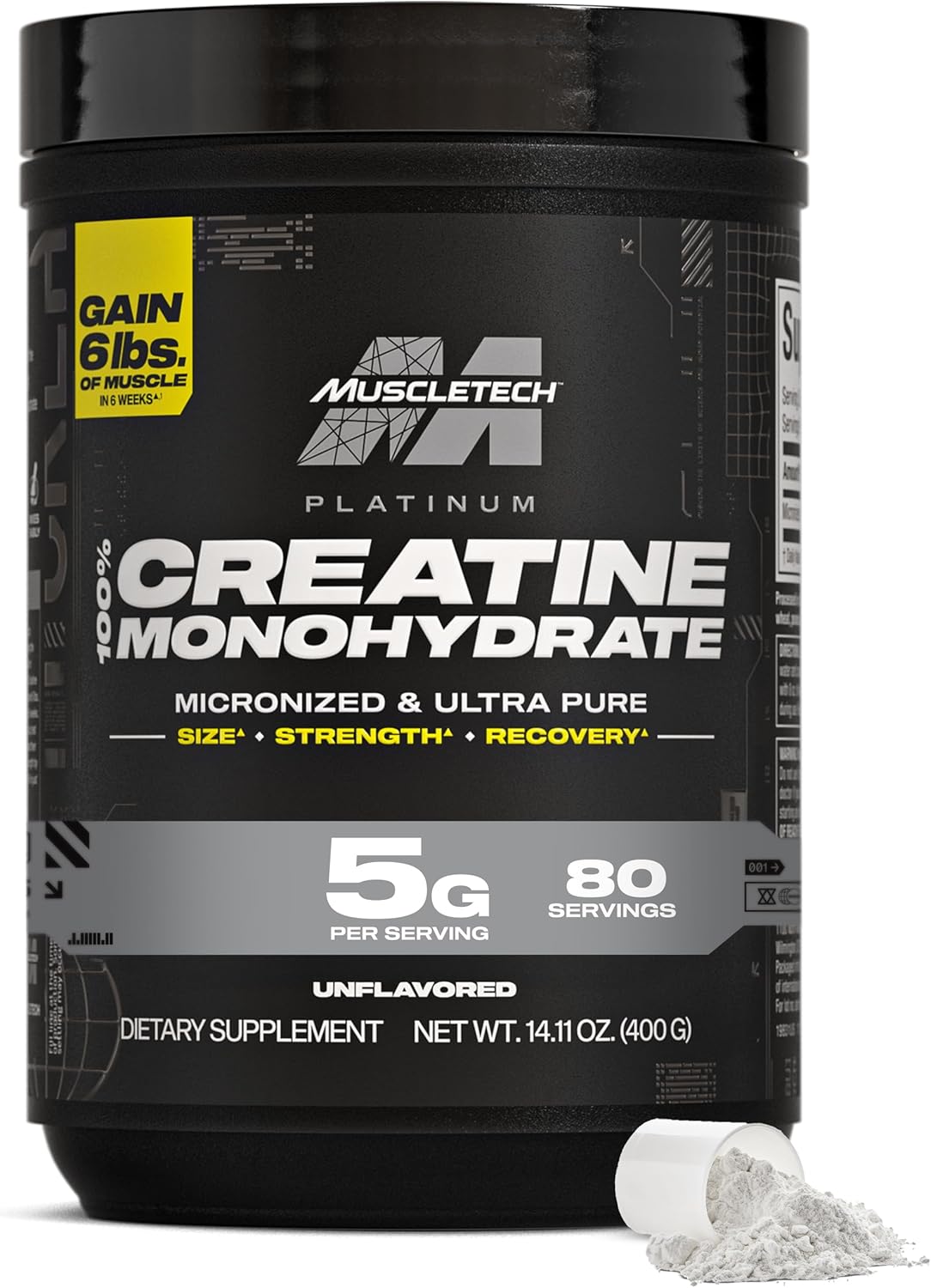 Muscle Tech Platinum Creatine Monohydrate Powder 450g 80 servings
