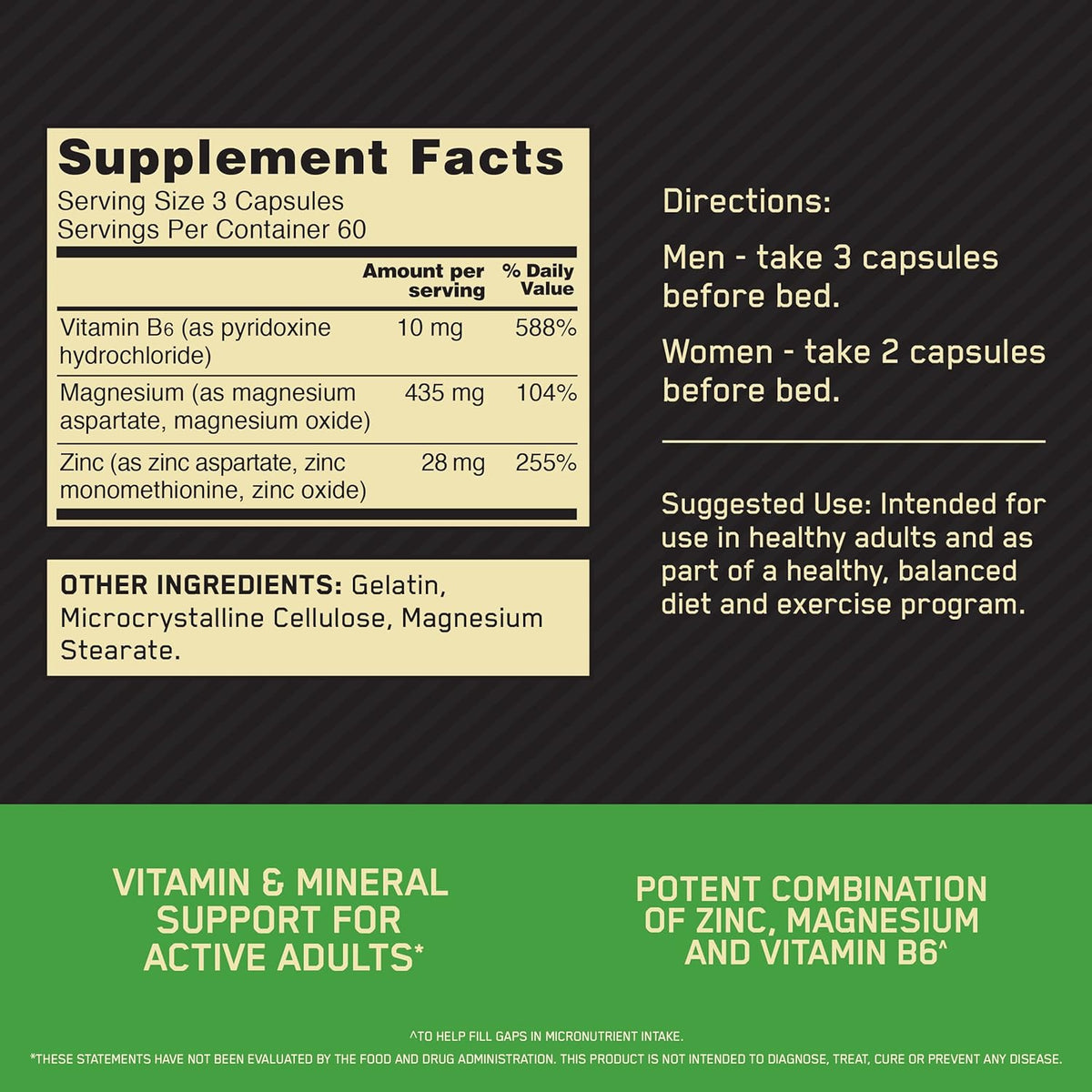 Optimum Nutrition ZMA 180ct