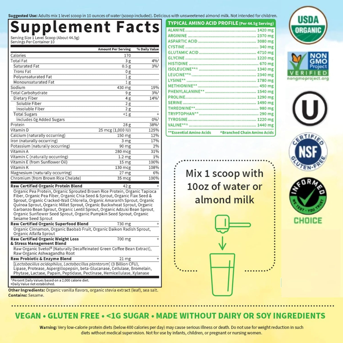 Garden of Life Fit Protein Powder 1lb