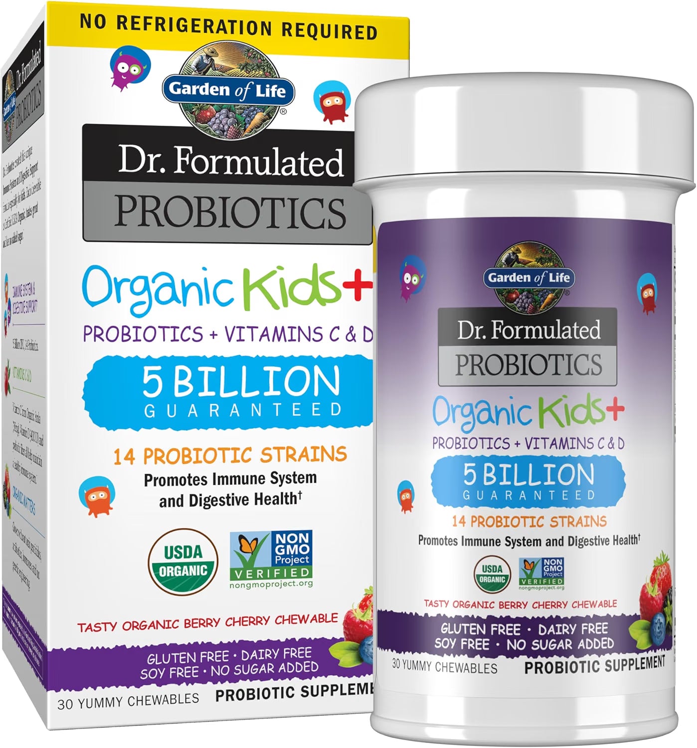 Garden of Life Dr. Formulated Organic Kids+ Probiotics 30ct