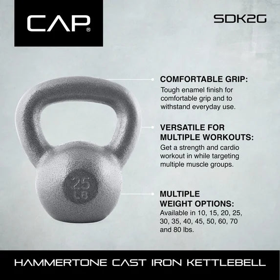 CAP Barbell Cast Iron Kettlebell 15lbs