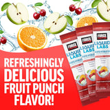 Force Factor Liquid Labs Hydration + Energy 20 stick packs- Fruit Punch