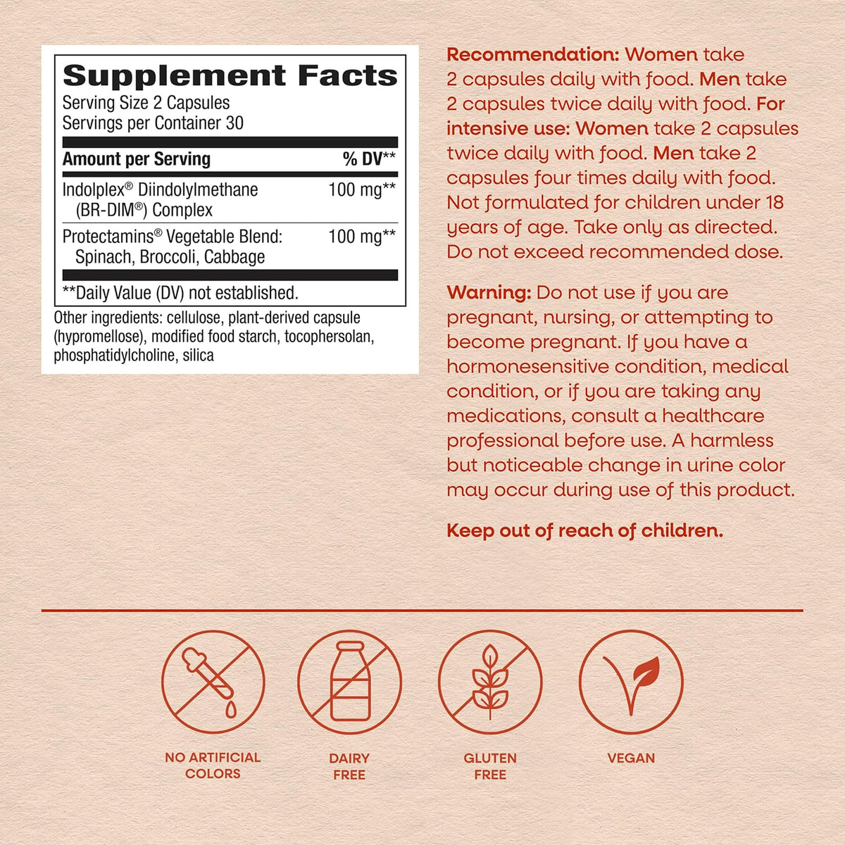 Nature's Way DIM Plus 60 Vegetable Capsules