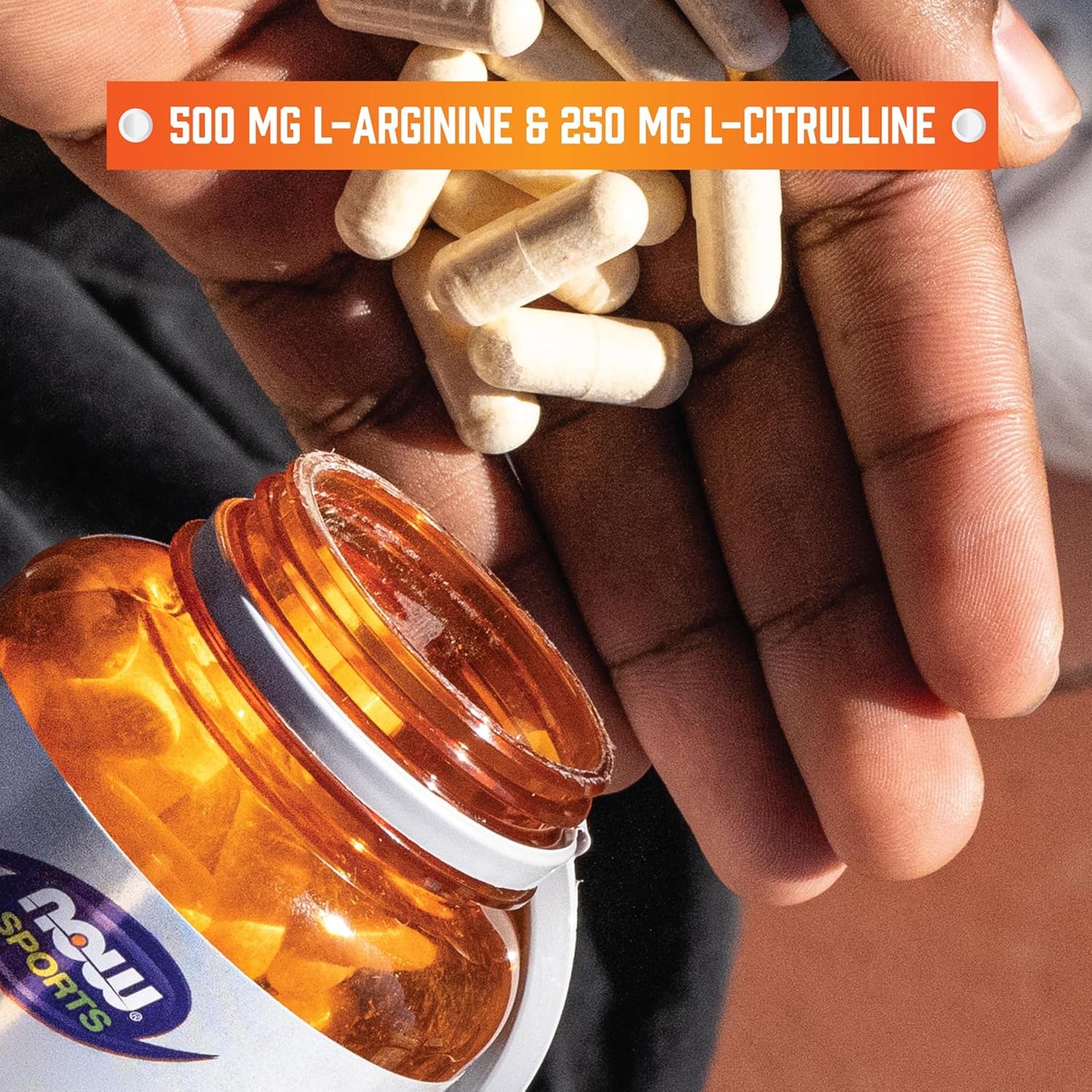 NOW Sports Arginine & Citrulline Amino Acids 120 Veg Capsules