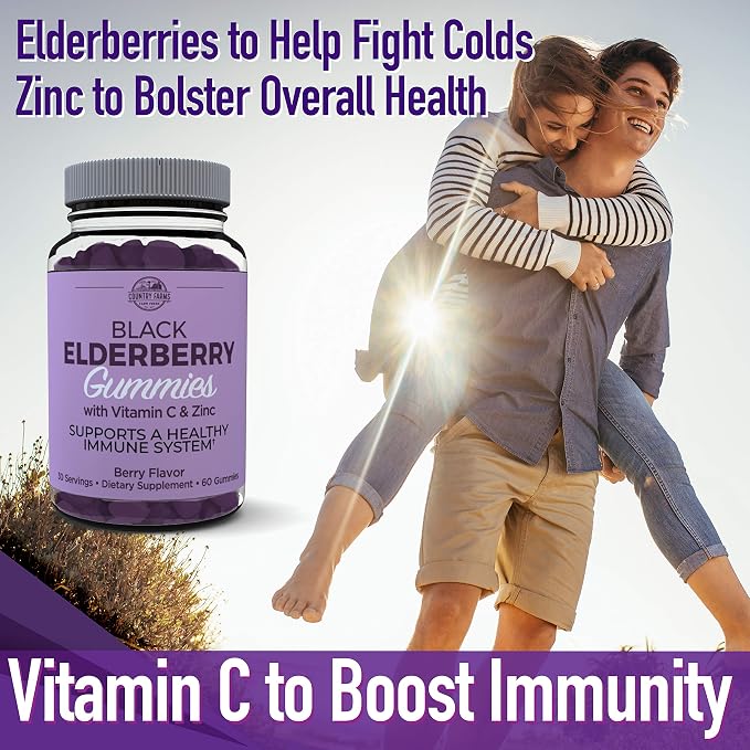 Country Farms Black Elderberry Gummies