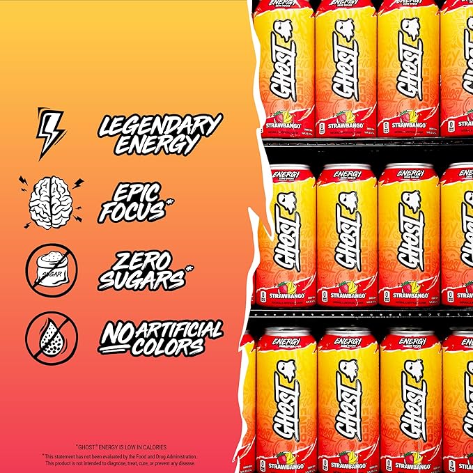Ghost Energy Straw Bango RTD 16oz
