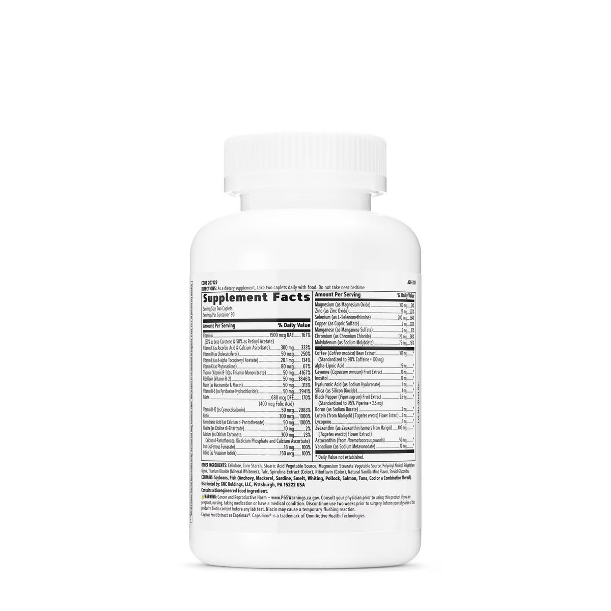 GNC Women's Energy and Metabolism Multivitamin 180ct