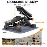 Mini Stepper with Resistance Bands - 330lb weight capacity
