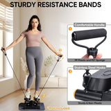Mini Stepper with Resistance Bands - 330lb weight capacity