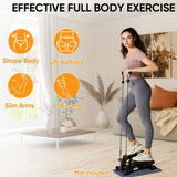 Mini Stepper with Resistance Bands - 330lb weight capacity