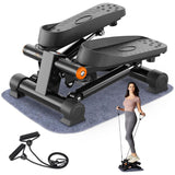 Mini Stepper with Resistance Bands - 330lb weight capacity