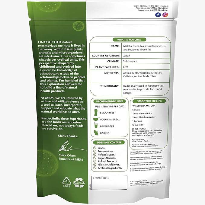 MRM Matcha Green Tea Powder