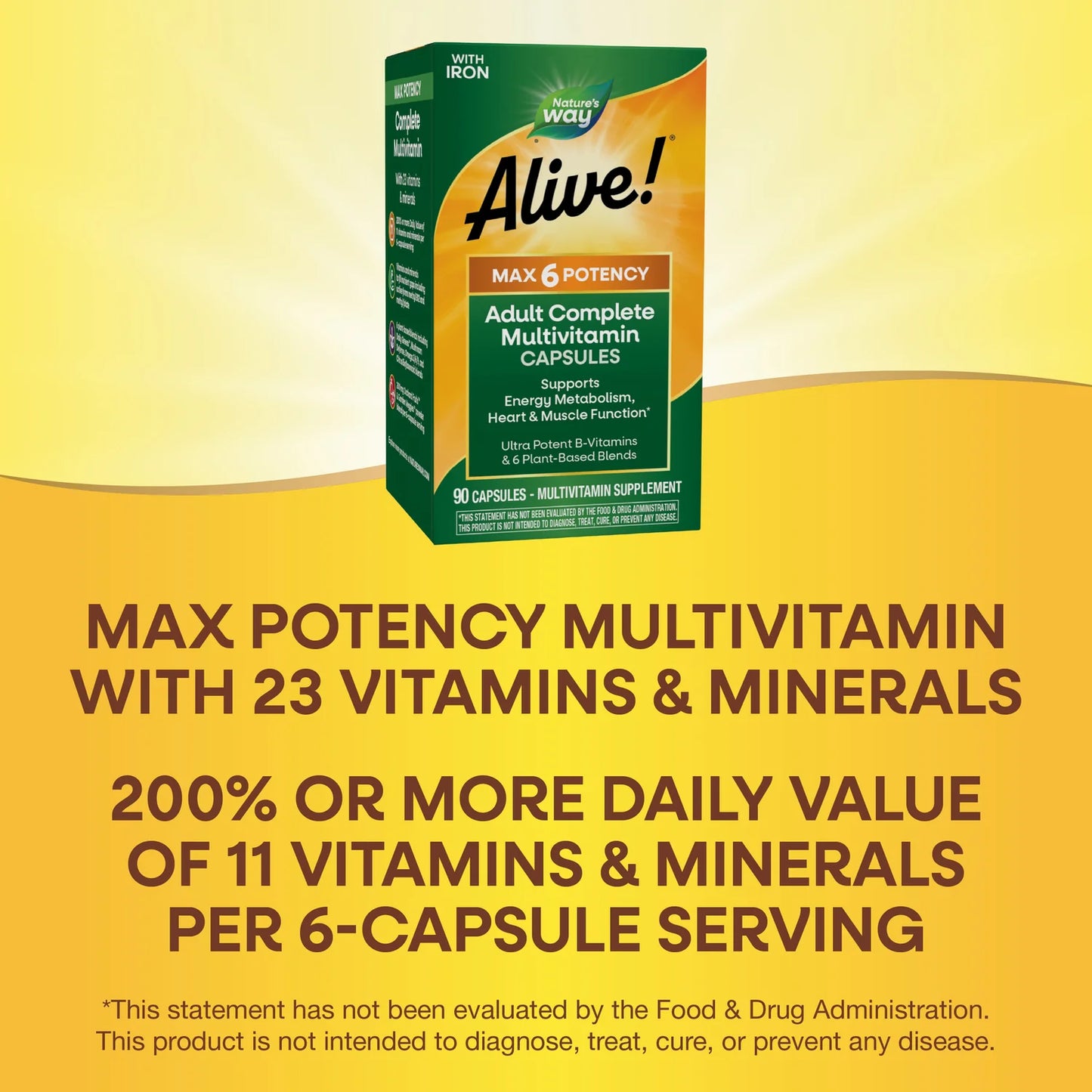 Nature's Way Alive Max 6 Potency Adult Multi Vitamin