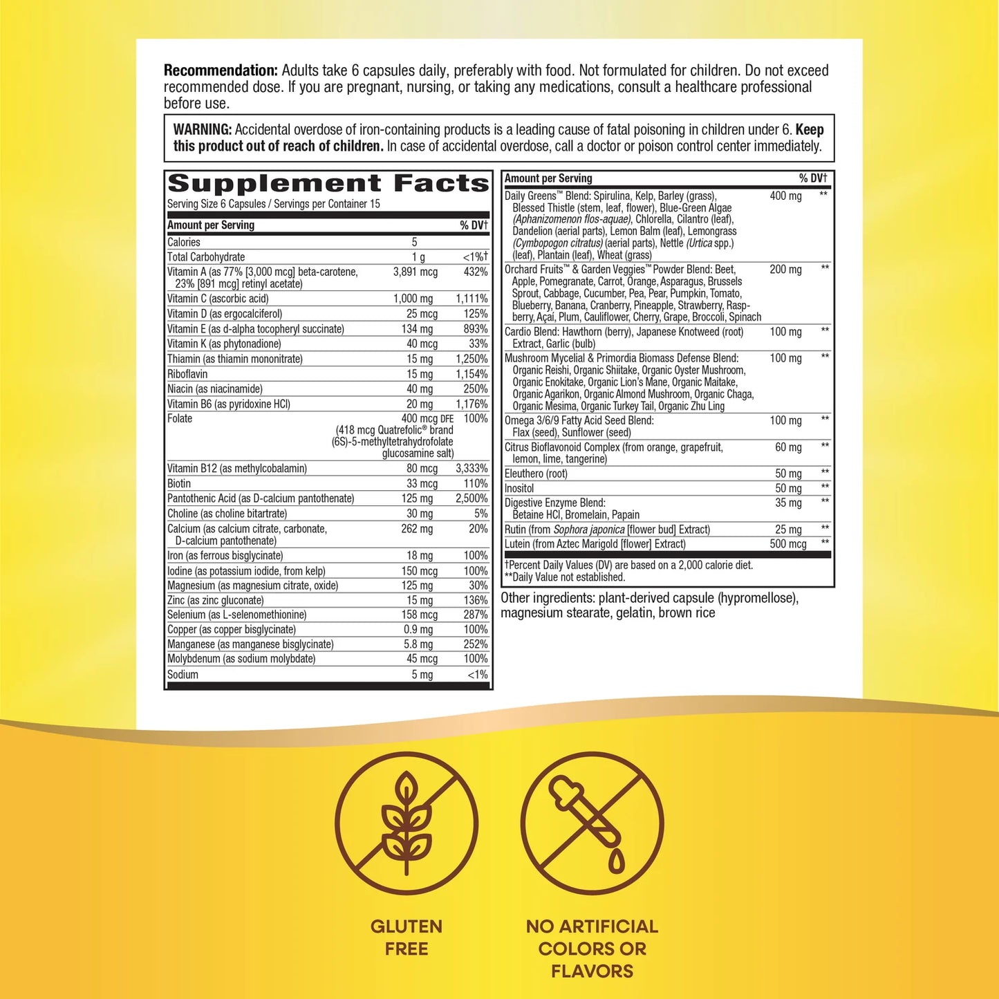 Nature's Way Alive Max 6 Potency Adult Multi Vitamin