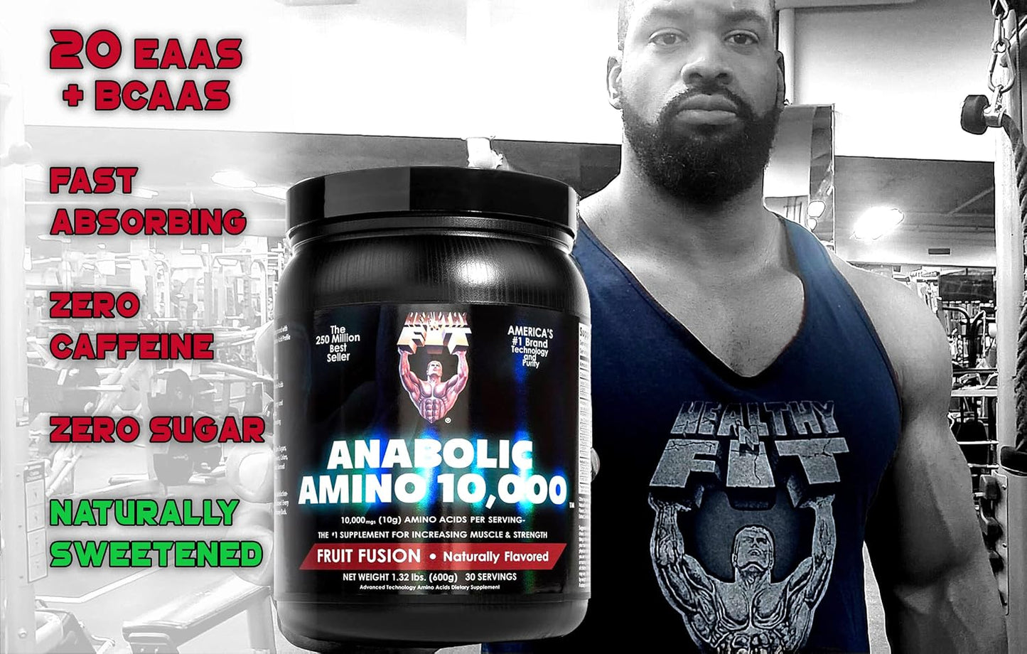 Anabolic Amino 10000 Powder 1.3lb - Fruit Punch