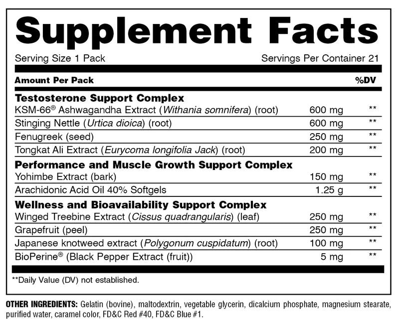 Animal Advanced Test 21 pill pack
