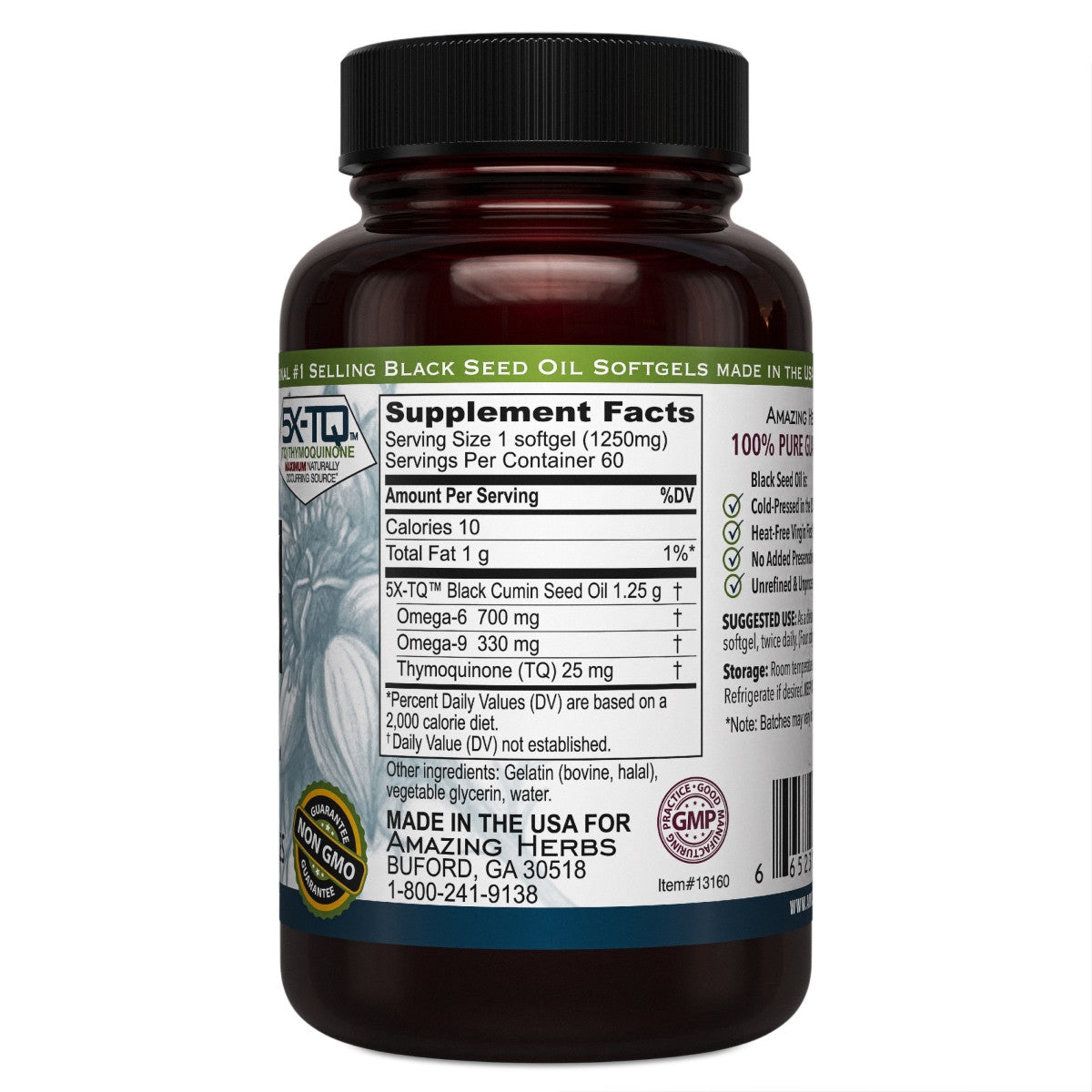 Amazing Herbs Black Seed Oil