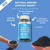 Fit Well - Black Seed Oil Gummies 60ct : Blueberry Flavored