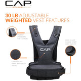 CAP Barbell Weighted Vest 30lb Black