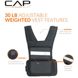 CAP Barbell Weighted Vest 30lb Black