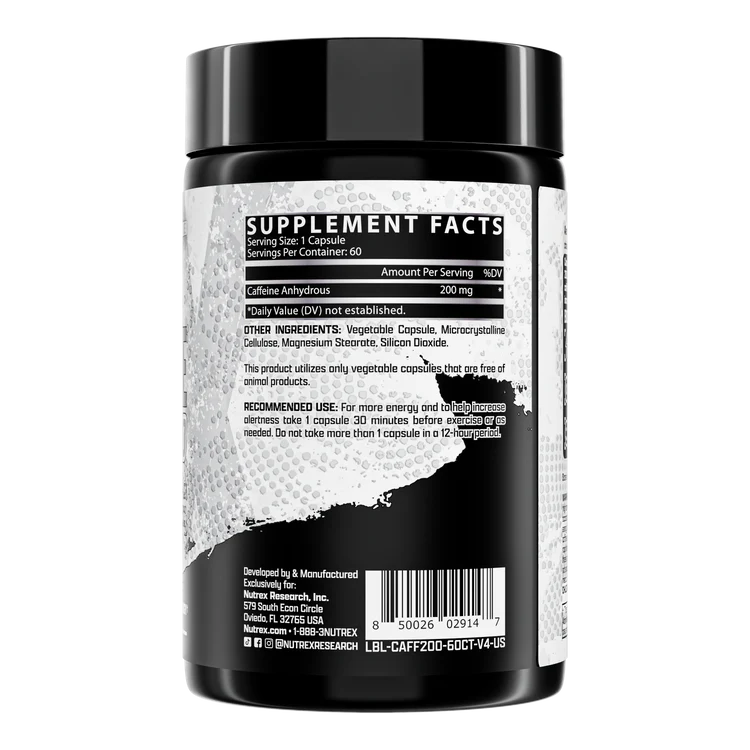 Nutrex Caffeine 200mg 60ct