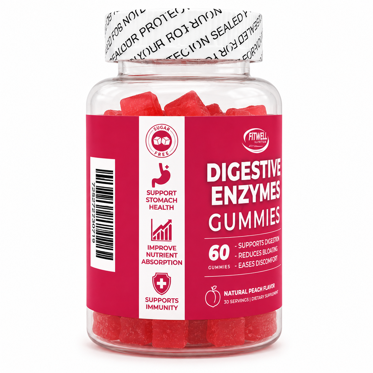 Fit Well - Digestive Enzymes Gummies 60ct