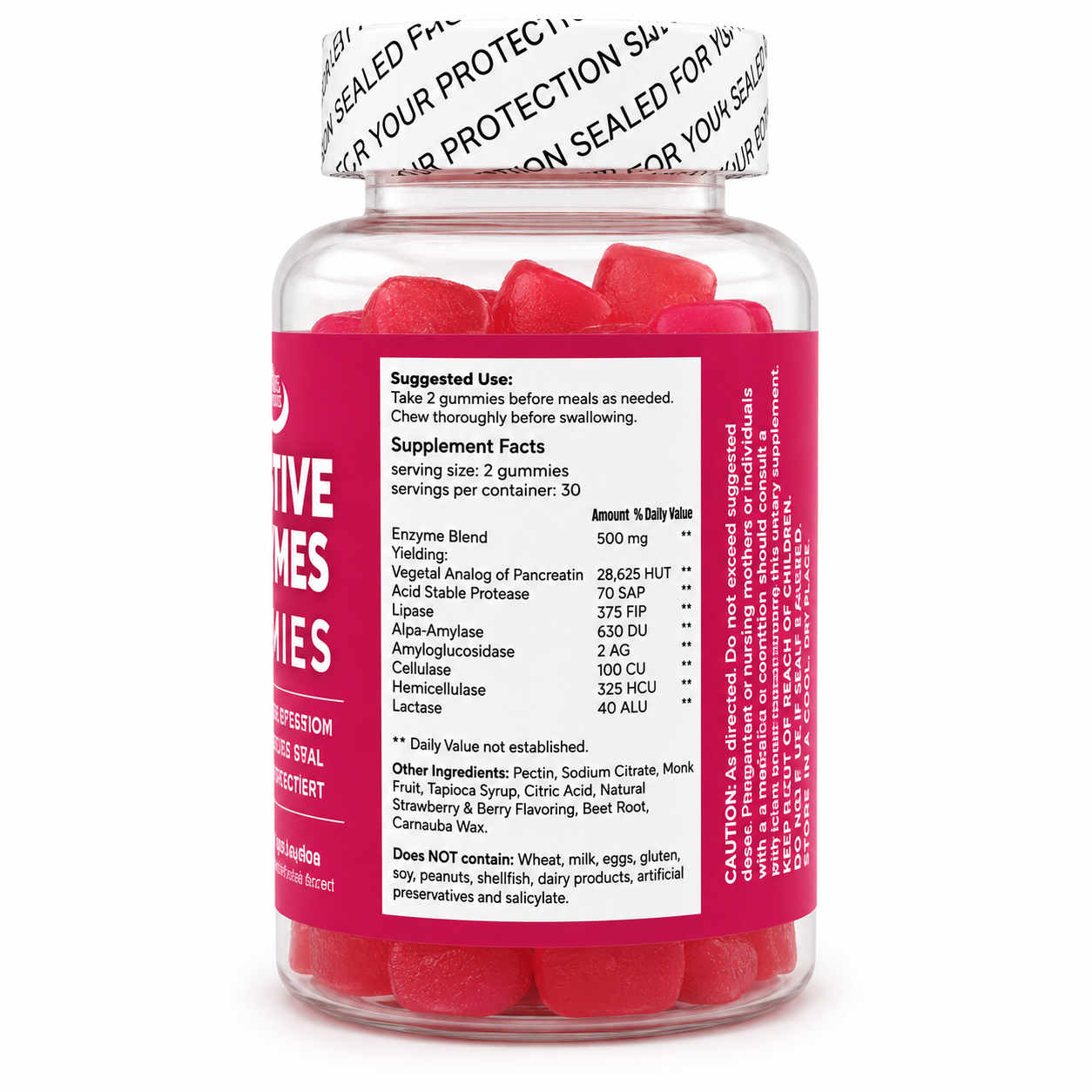 Fit Well - Digestive Enzymes Gummies 60ct
