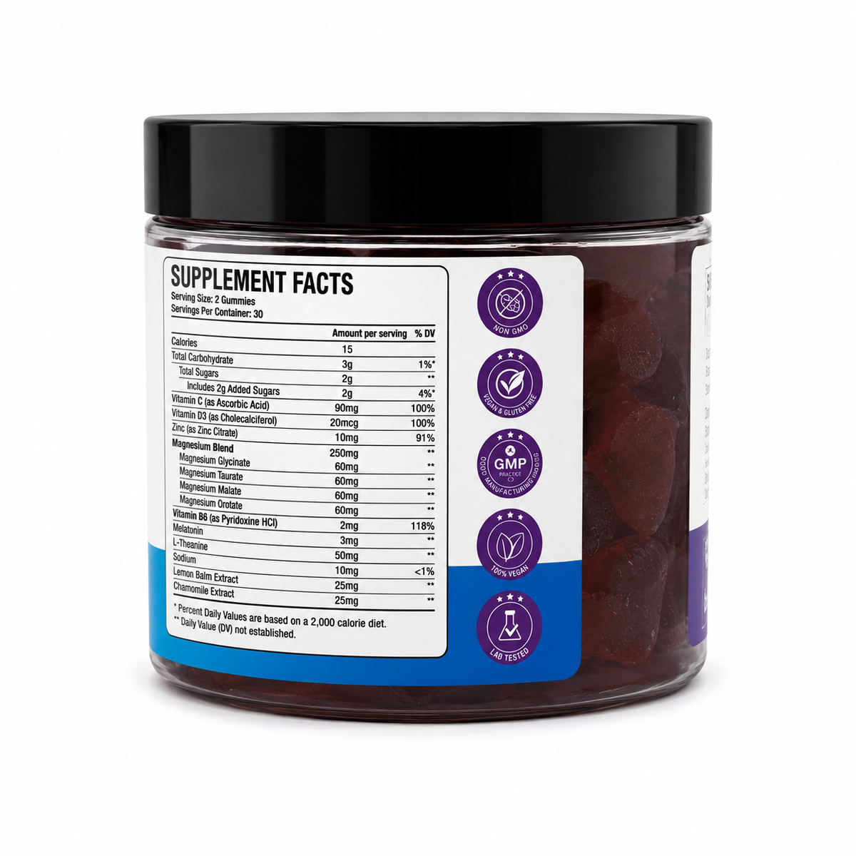 Fit Well Magnesium Calm Gummies 90ct