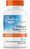 Doctor's Best Collagen types 1 &3 w/ peptan 1000mg 180tab