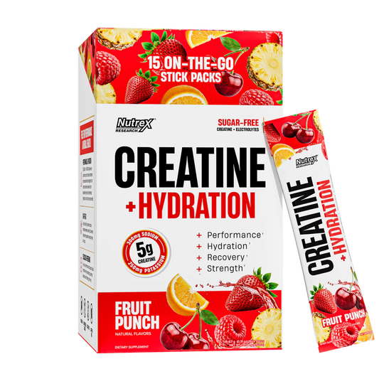 Nutrex Creatine + Hydration Sticks Pack 15ct
