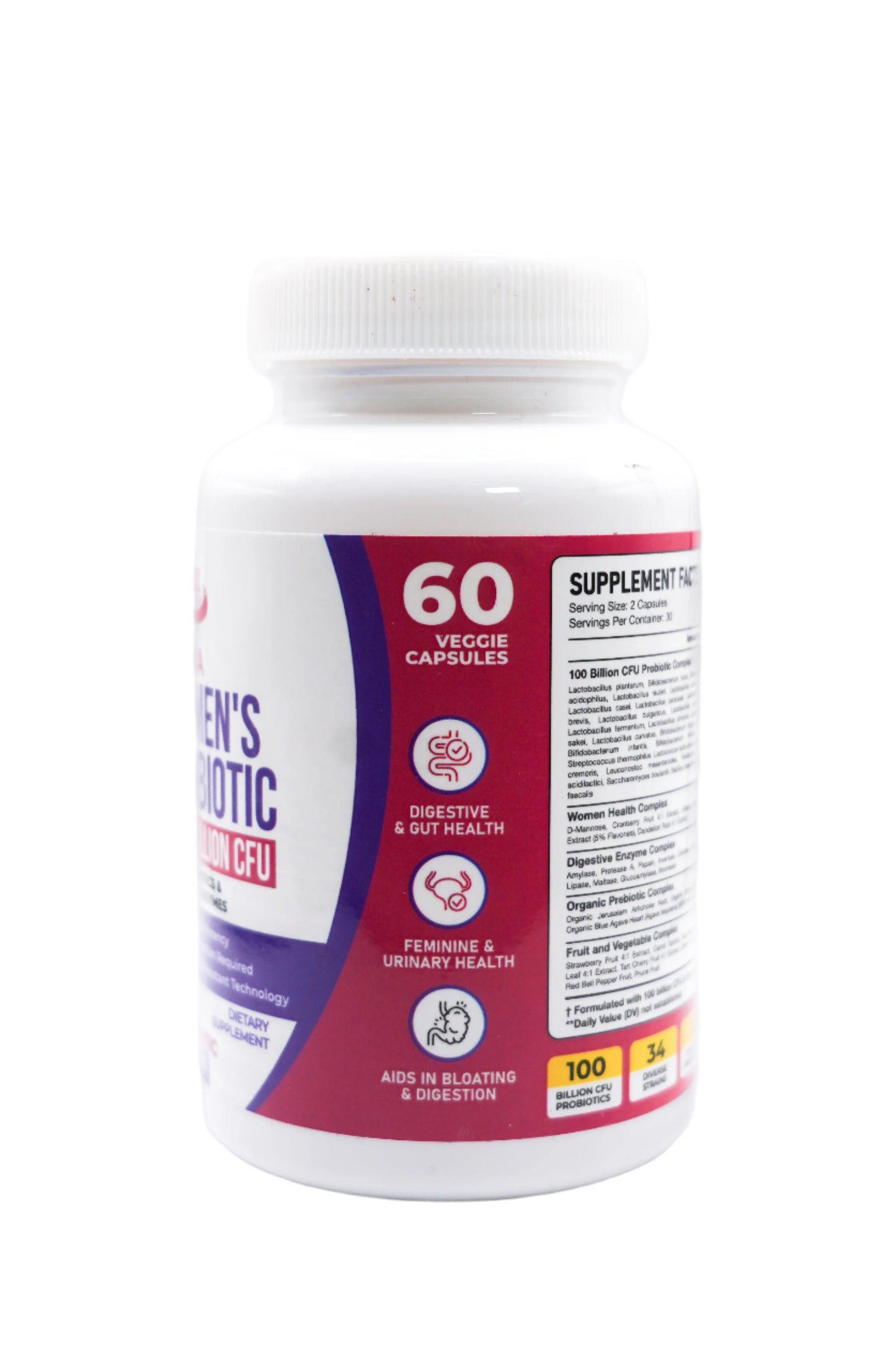 Fit Well Ultra Women's Probiotic 100 Billion CFU 60ct