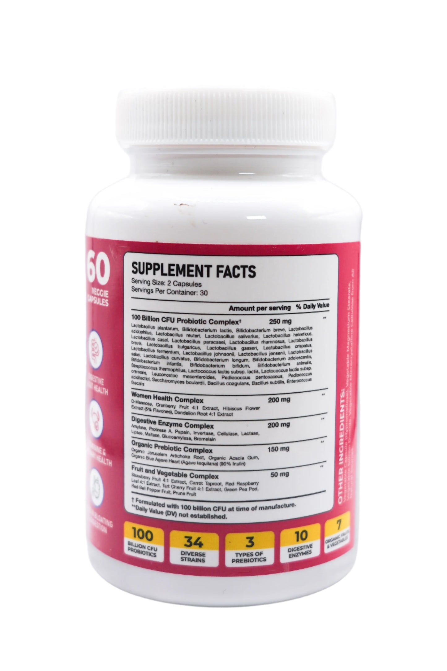 Fit Well Ultra Women's Probiotic 100 Billion CFU 60ct