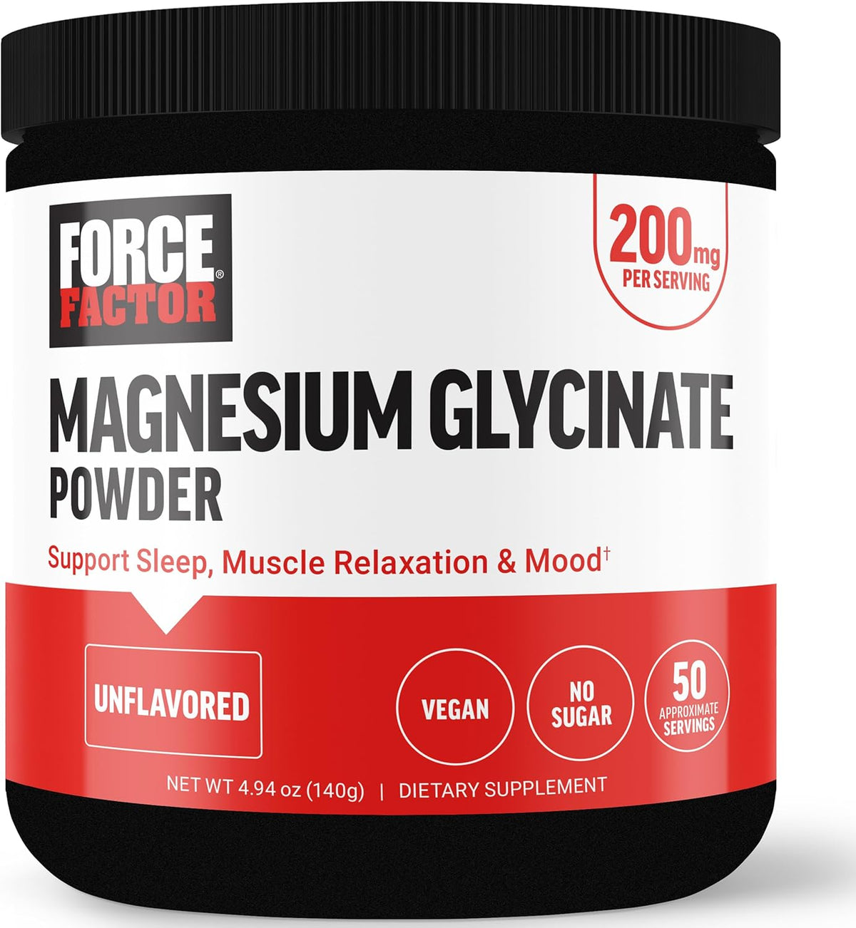 Force Factor Magnesium Glycinate Powder 200mg