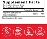 Force Factor Magnesium Glycinate Powder 200mg