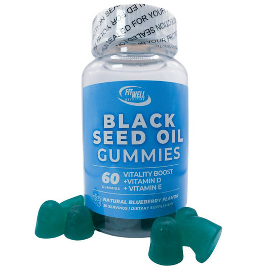 Fit Well - Black Seed Oil Gummies 60ct : Blueberry Flavored