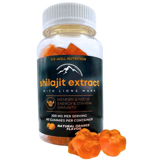 Fit-Well Shilajit Extract w/ Lions Mane 200mg 60ct