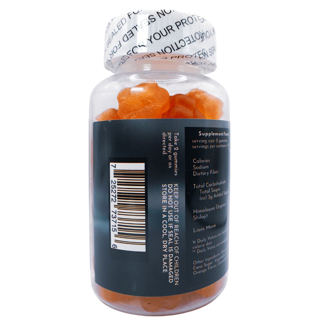 Fit-Well Shilajit Extract w/ Lions Mane 200mg 60ct